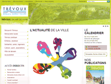 Tablet Screenshot of mairie-trevoux.fr